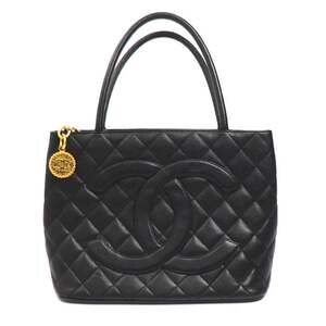 Chanel Medallion Tote Quilted Caviar #255481C19B